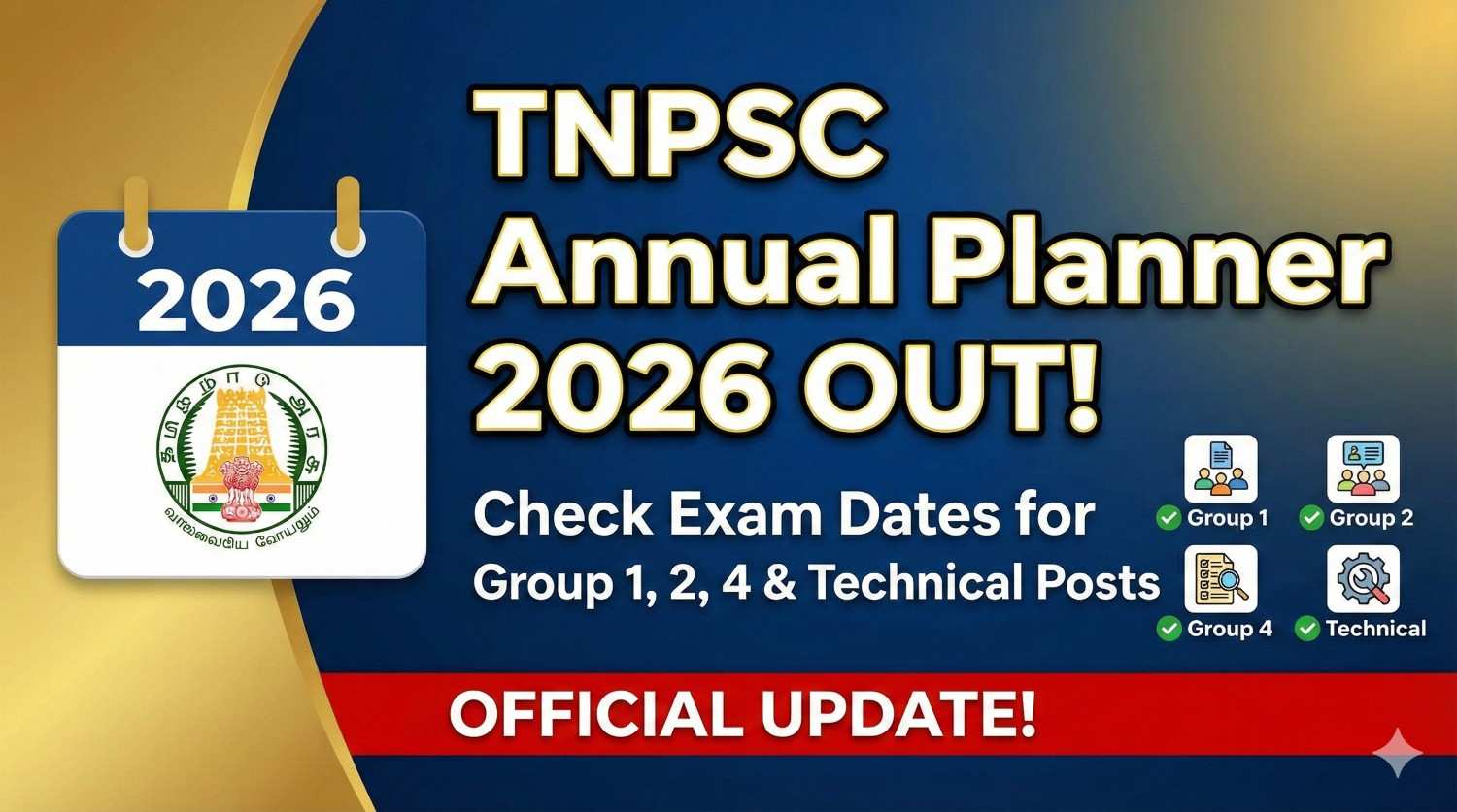 TNPSC Planner 2026 Released: Check Exam Dates Now
