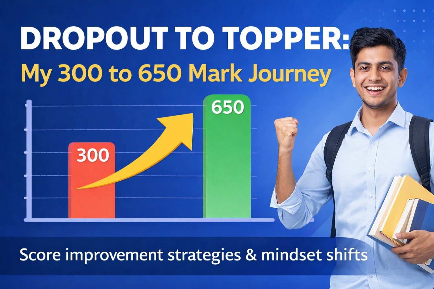 Dropout to Topper: My 300 to 650 Mark Journey