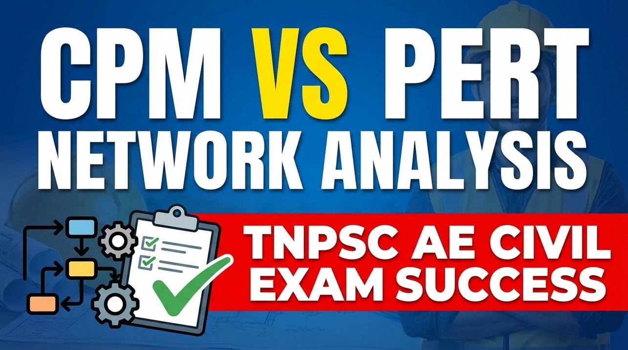 CPM vs. PERT: Network Analysis for TNPSC AE Civil Exam